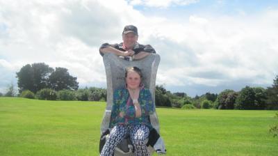 Alan and his caddy Nicole Dundalk 2013.JPG